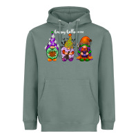 Sage happy halloween gnomes white Heavyweight Hoodie - RacoonDesign