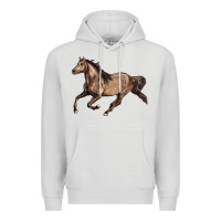 Dove Grey Missouri Fox Trotter horse Premium Hoodie - LillyAllenDesigns