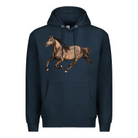 Navy Missouri Fox Trotter horse Premium Hoodie - LillyAllenDesigns