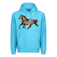 Ocean Blue Missouri Fox Trotter horse Premium Hoodie - LillyAllenDesigns