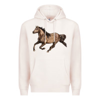 Pale Pink Missouri Fox Trotter horse Premium Hoodie - LillyAllenDesigns