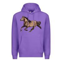 Purple Missouri Fox Trotter horse Premium Hoodie - LillyAllenDesigns