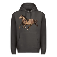 Smoke Missouri Fox Trotter horse Premium Hoodie - LillyAllenDesigns