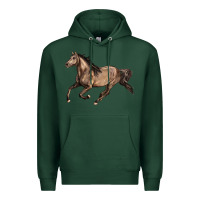 Sports Green Missouri Fox Trotter horse Premium Hoodie - LillyAllenDesigns
