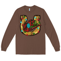 Chestnut Christmas Horseshoe Long Sleeve Tee - RanaPortraitStore