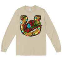 Mushroom Christmas Horseshoe Long Sleeve Tee - RanaPortraitStore