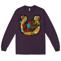 Plum Christmas Horseshoe Long Sleeve Tee - RanaPortraitStore