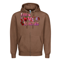 Chestnut one loved teacher Zipper Hoodie - RanaPortraitStore