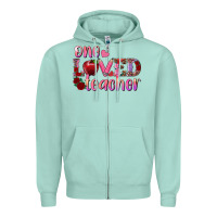 Seafoam one loved teacher Zipper Hoodie - RanaPortraitStore
