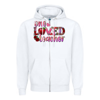 White one loved teacher Zipper Hoodie - RanaPortraitStore