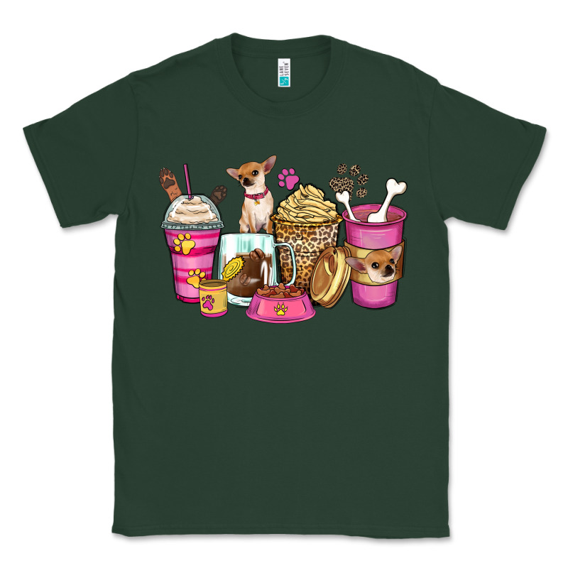 Chihuahua Coffee Cups Classic Tee by Zillion Design Studio | Teevron