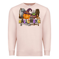 Pale Pink halloween vibes Premium Sweatshirt - AdoDesignShop