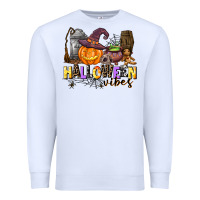 White halloween vibes Premium Sweatshirt - AdoDesignShop
