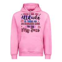 Fuchsia Pink once i get an attitude Urban Hoodie - MaliasSmallBusiness