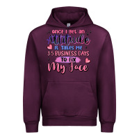 Mauve Wine once i get an attitude Urban Hoodie - MaliasSmallBusiness