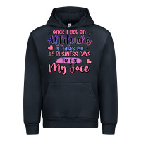 Navy once i get an attitude Urban Hoodie - MaliasSmallBusiness