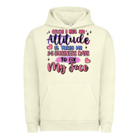 Pigment Pistachio once i get an attitude Urban Hoodie - MaliasSmallBusiness