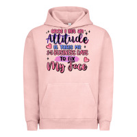 Pigment Salmon once i get an attitude Urban Hoodie - MaliasSmallBusiness