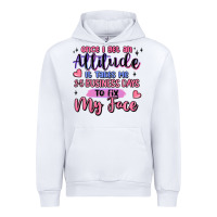 White once i get an attitude Urban Hoodie - MaliasSmallBusiness