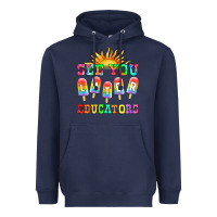 Navy see you later educators Heavyweight Hoodie - HRA Design Shop