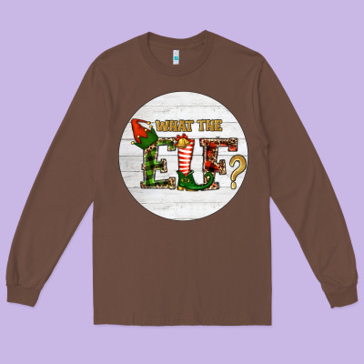 Long Sleeve Tee What The Elf Christmas