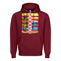 Burgundy summer with background tbw Zipper Hoodie - texasbilliewilder