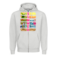 Dove Grey summer with background tbw Zipper Hoodie - texasbilliewilder