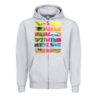 Heather Grey summer with background tbw Zipper Hoodie - texasbilliewilder