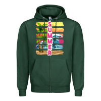Sports Green summer with background tbw Zipper Hoodie - texasbilliewilder