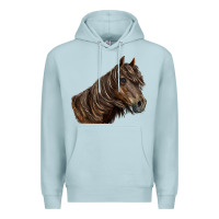 Blue Mist missouri horse Premium Hoodie - LillyAllenDesigns