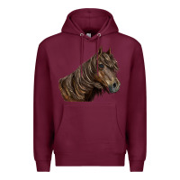 Burgundy missouri horse Premium Hoodie - LillyAllenDesigns
