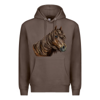 Coffee missouri horse Premium Hoodie - LillyAllenDesigns