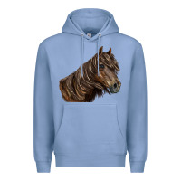 Colony Blue missouri horse Premium Hoodie - LillyAllenDesigns