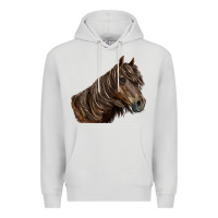 Dove Grey missouri horse Premium Hoodie - LillyAllenDesigns