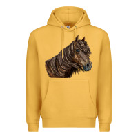 Mustard missouri horse Premium Hoodie - LillyAllenDesigns