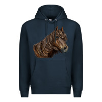 Navy missouri horse Premium Hoodie - LillyAllenDesigns