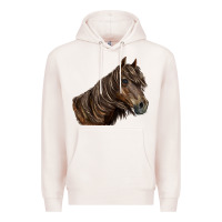 Pale Pink missouri horse Premium Hoodie - LillyAllenDesigns