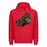 Red missouri horse Premium Hoodie - LillyAllenDesigns
