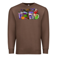 Chestnut halloween coffee cups Premium Sweatshirt - AdoDesignShop