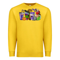 Lemon halloween coffee cups Premium Sweatshirt - AdoDesignShop