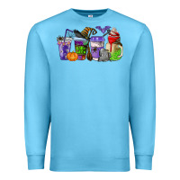 Ocean Blue halloween coffee cups Premium Sweatshirt - AdoDesignShop
