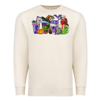 Sandshell halloween coffee cups Premium Sweatshirt - AdoDesignShop