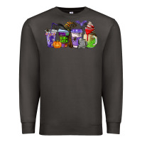 Smoke halloween coffee cups Premium Sweatshirt - AdoDesignShop