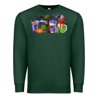 Sports Green halloween coffee cups Premium Sweatshirt - AdoDesignShop