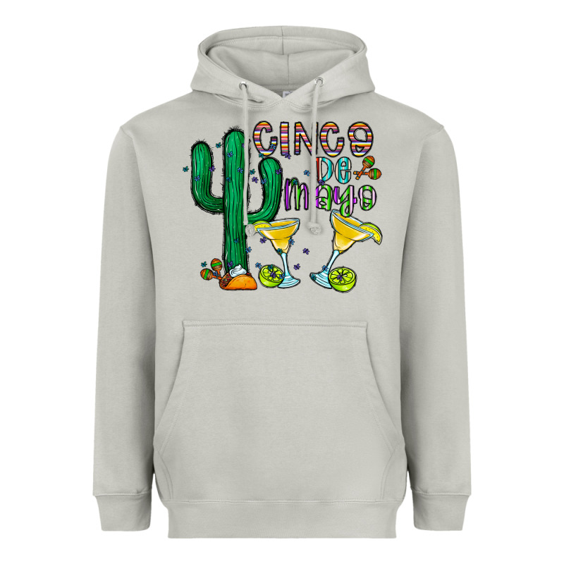 Cinco De Mayo Cactus Heavyweight Hoodie by CowhideDigitalArt | Teevron