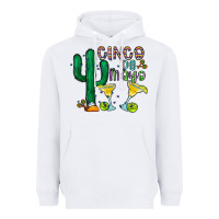 White cinco de mayo cactus Heavyweight Hoodie - CowhideDigitalArt