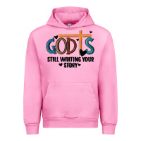Fuchsia Pink god is still waiting your story Urban Hoodie - MaliasSmallBusiness