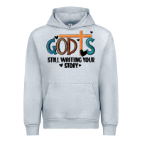 Heather Grey god is still waiting your story Urban Hoodie - MaliasSmallBusiness