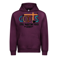 Mauve Wine god is still waiting your story Urban Hoodie - MaliasSmallBusiness