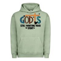 Pigment Oil Green god is still waiting your story Urban Hoodie - MaliasSmallBusiness